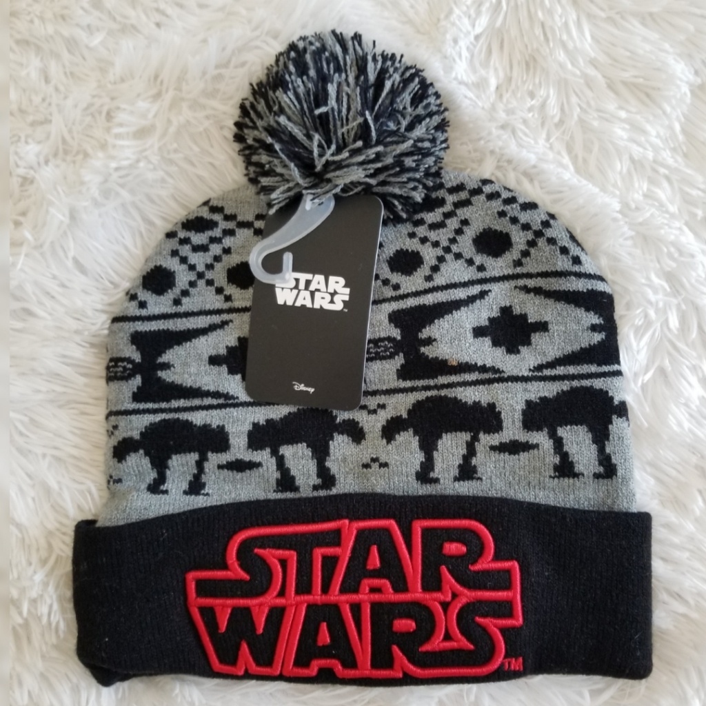 Starwars Embroidered Patch Disney Beanie